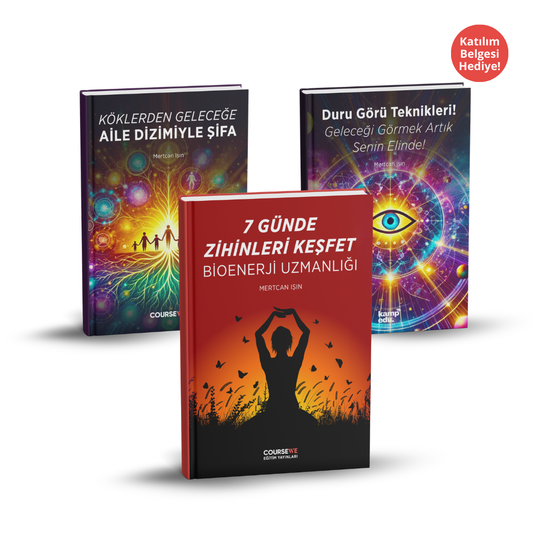 3’lü Ruhsal Dönüşüm Seti: PDF E-Kitap Eğitim Serisi (Biyoenerji, Duru Görü ve Aile Dizimi)