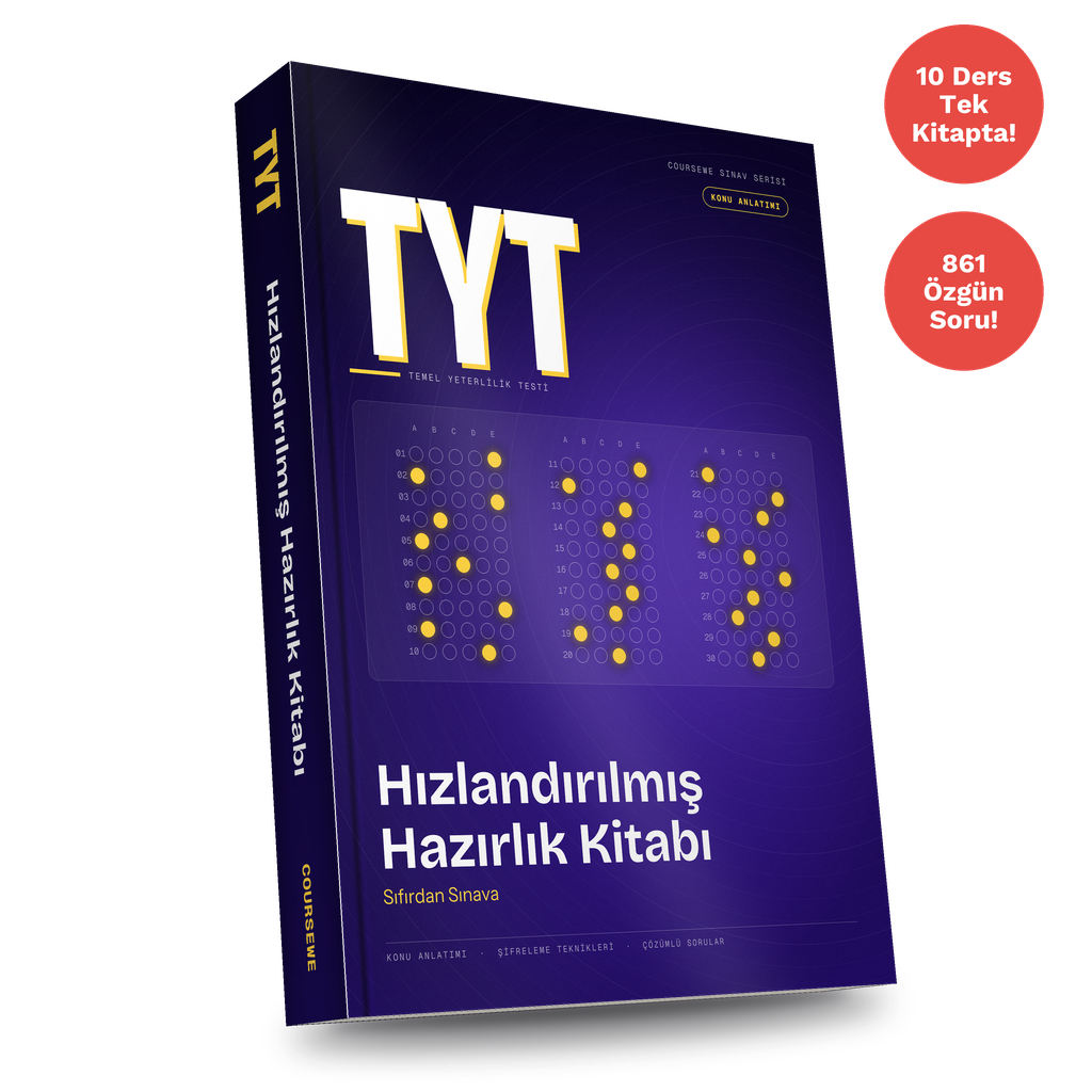 TYT Hızlandırılmış Hazırlık Kitabı PDF E-kitabı (Tüm Dersler Tek Kitapta)