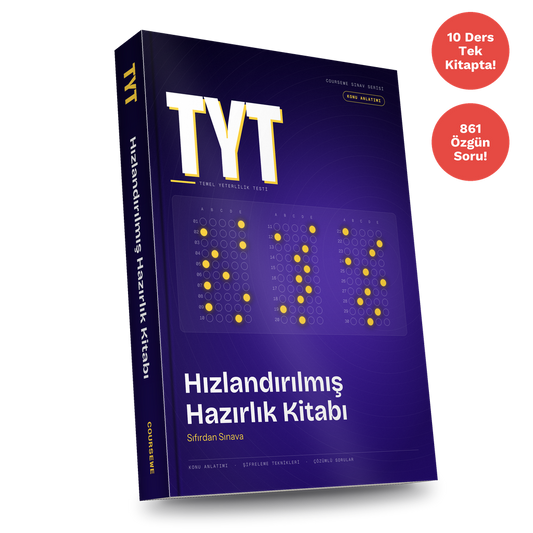 TYT Hızlandırılmış Hazırlık Kitabı PDF E-kitabı (Tüm Dersler Tek Kitapta)