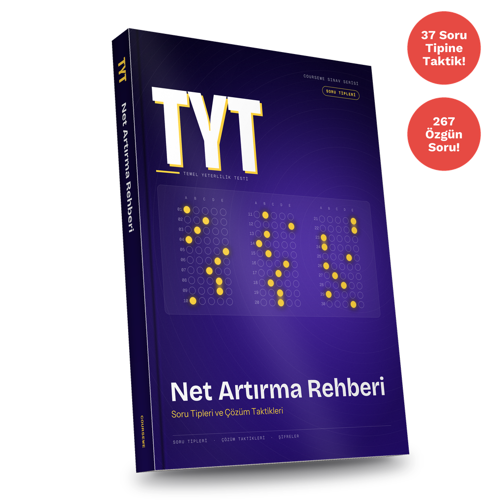 TYT Net Artırma Rehberi PDF E-kitabı (37 Soru Tipi ve Çözüm Taktiği)