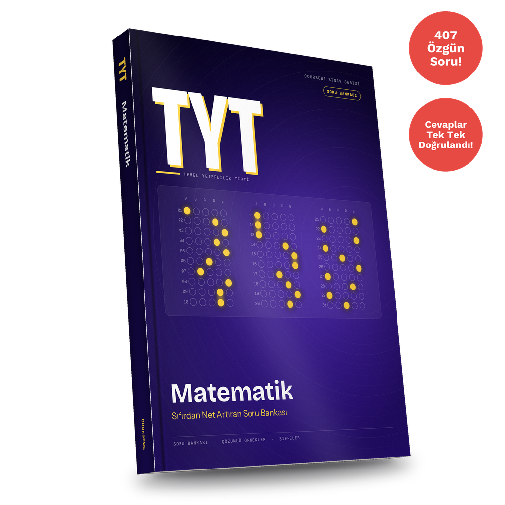 TYT Matematik Soru Bankası PDF E-kitabı (407 Özgün Soru)