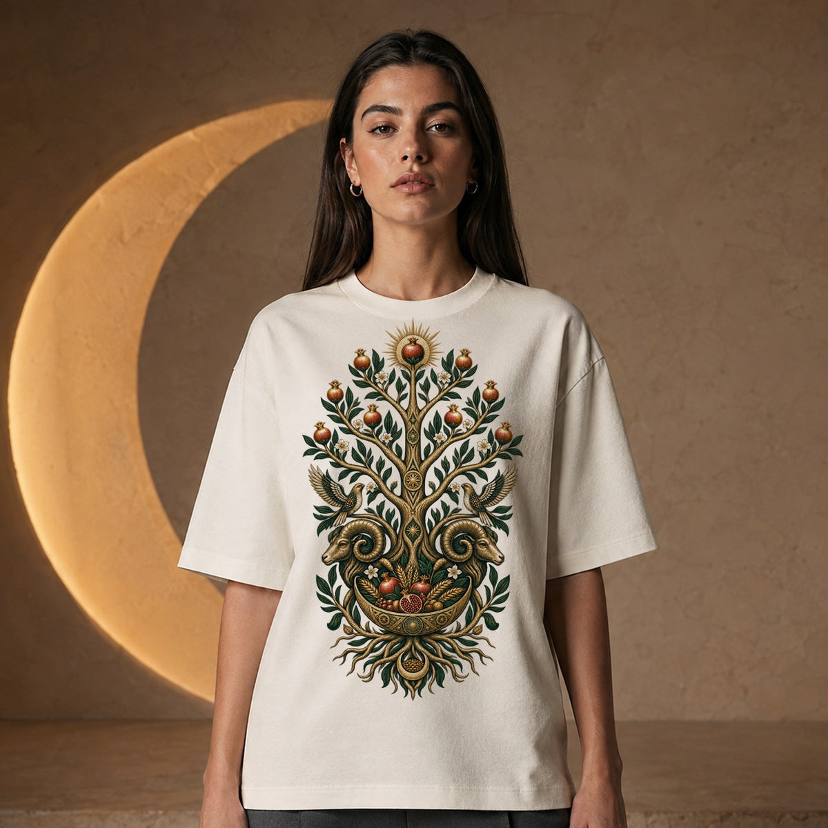 Bereket Tılsımlı Tişört – Dokuz Dalın Sırrı - Unisex