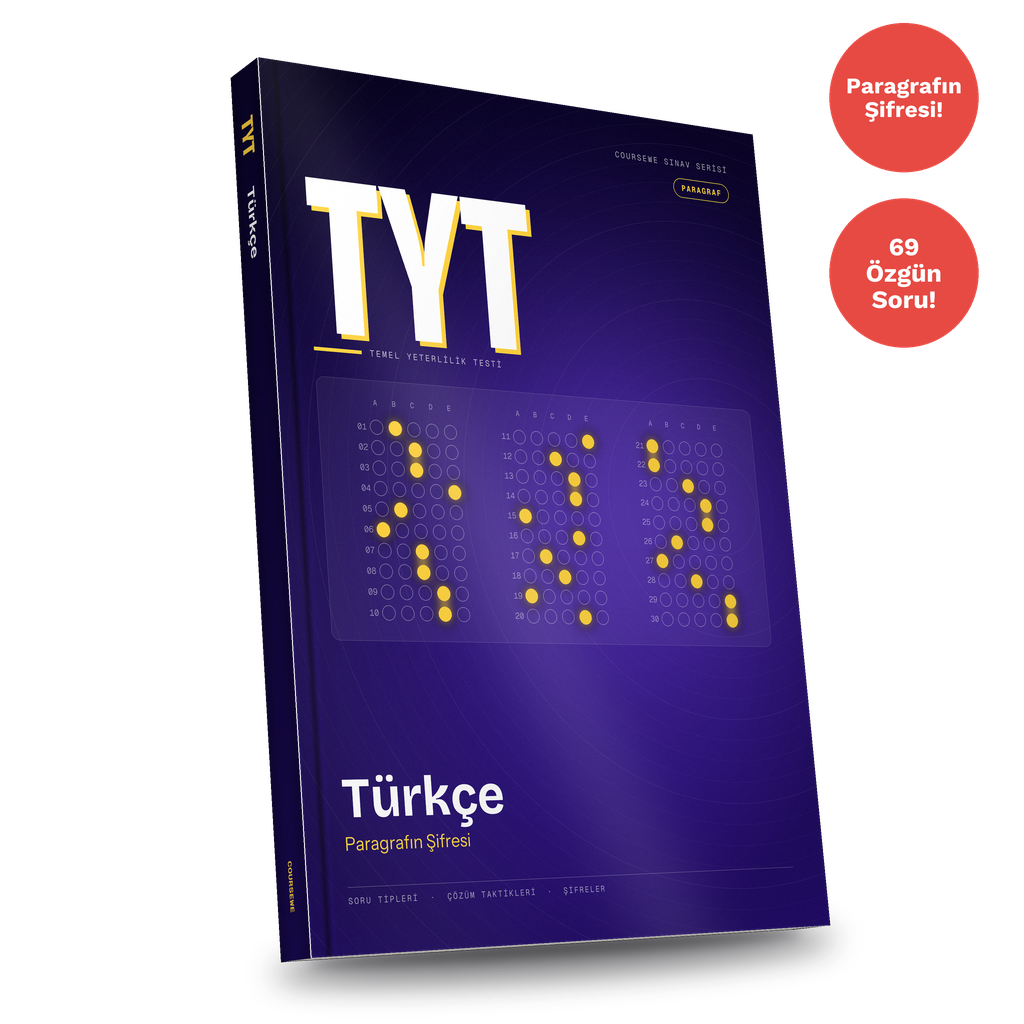 TYT Türkçe Paragrafın Şifresi PDF E-kitabı (Paragraf Soru Tipleri)