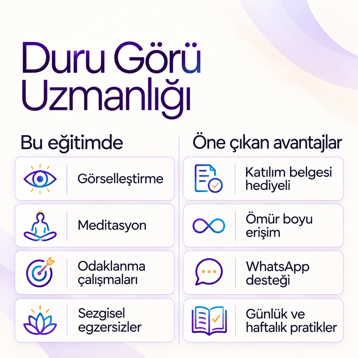 Duru Görü Uzmanlığı Eğitim PDF E-kitabı (Katılım Belgesi Hediyeli) — içerik ve avantajlar