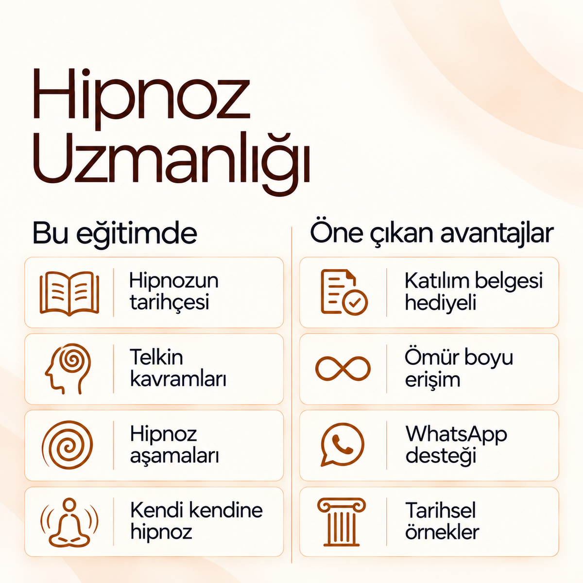 Hipnoz Uzmanlığı Eğitim PDF E-kitabı (Katılım Belgesi Hediyeli) — içerik ve avantajlar