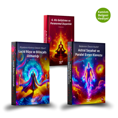 Bilinç ve Ruhsal Derinlik PDF E-Kitap Eğitim Seti (Lucid Rüya - Astral Seyahat - 6.His Geliştirme)